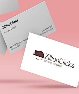 Business-cards-small ZillionClicks can supply business cards